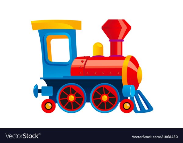Паровоз картинка для детей на белом фоне
