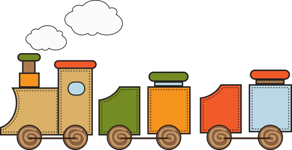 Паровозик без фона