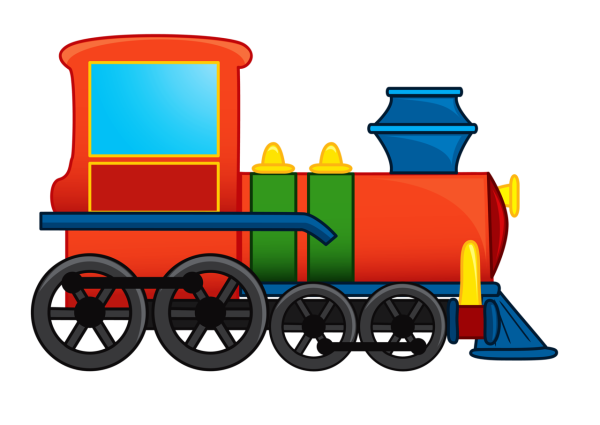 Паровозик на прозрачном фоне