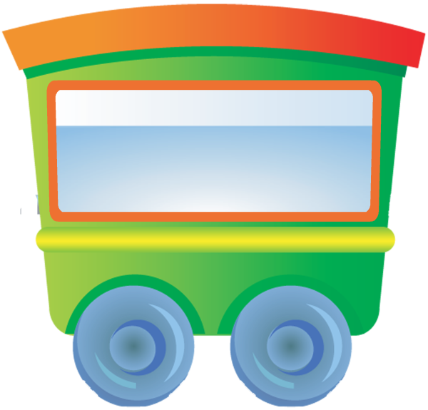 Разноцветные вагончики