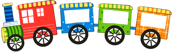 Паровоз с вагонами