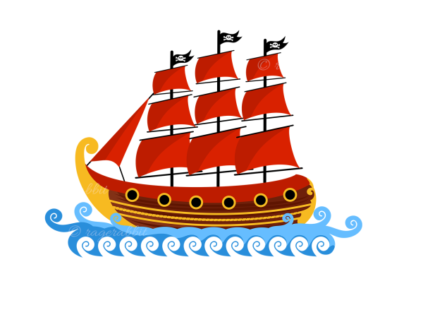 Кораблик рисунок