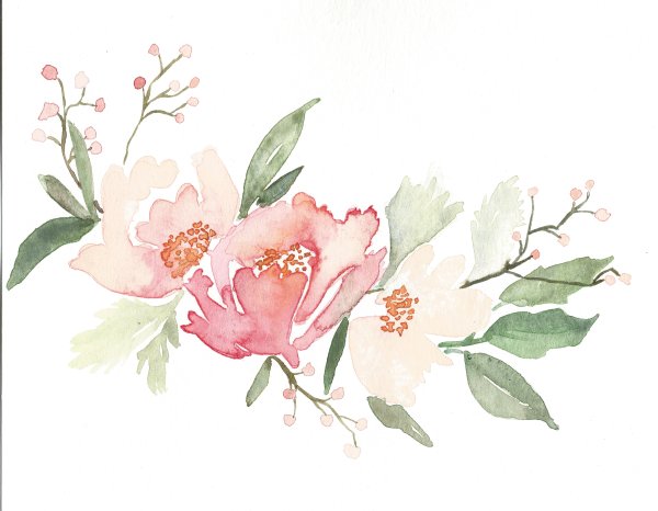 Акварельные цветы