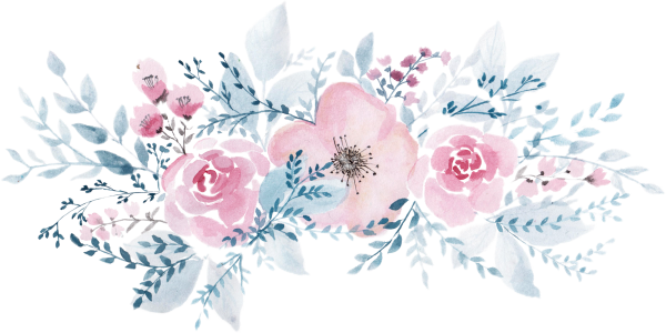 Акварельные цветы уголок