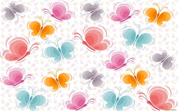 Фон с цветами мультяшными