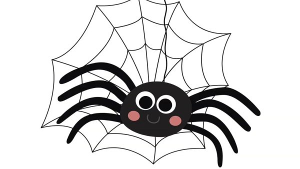 Паучок на прозрачном фоне