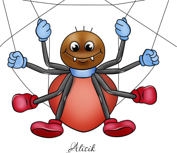 Изображение паучка для детей