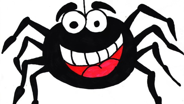 Паук рисунок для детей