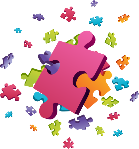 Пазлы цветные