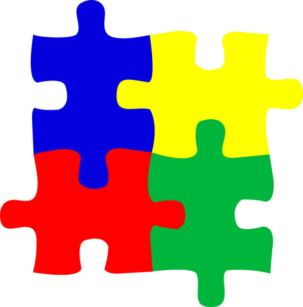 Разноцветные пазлы