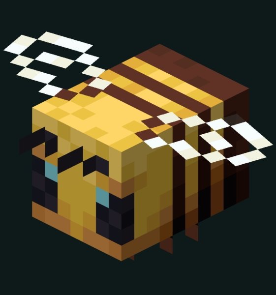 Пчела из МАЙНКРАФТА без фона