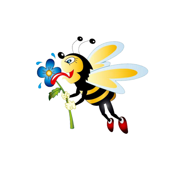 Клипарт пчелки на прозрачном фоне