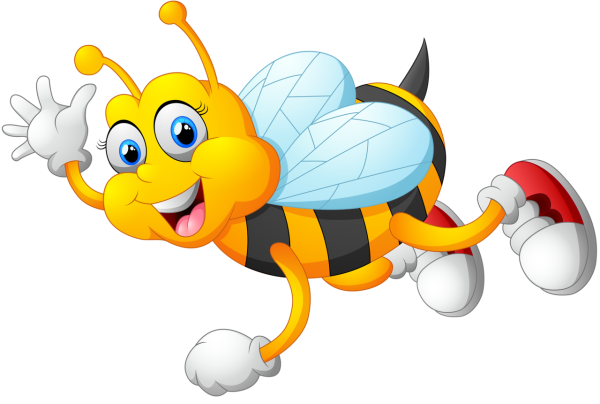 Пчелка летает мультяшная