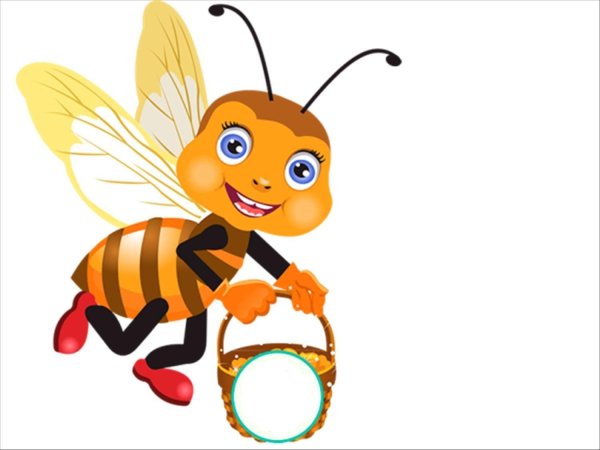 Пчелка на прозрачном фоне