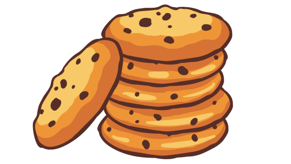 Печенька на прозрачном фоне