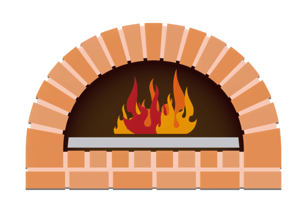 Печка без фона