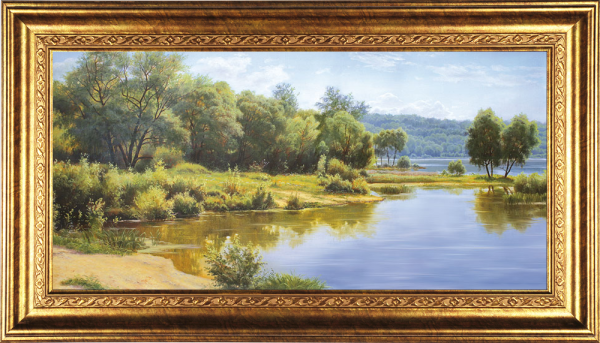 Картина пейзаж в рамке