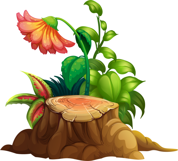 Пенек мультяшный