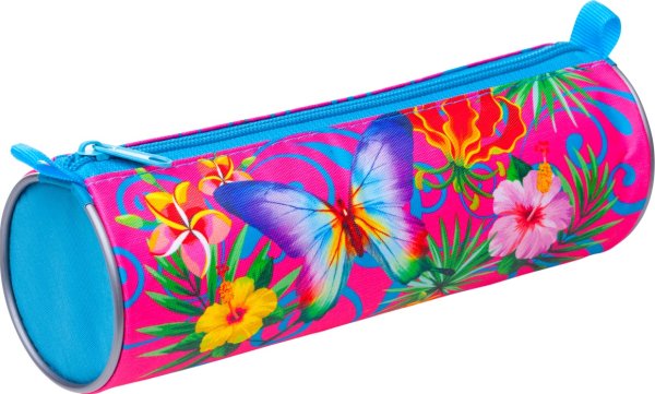 Пенал-тубус прямоугольный, голография (силикон) арт.ПХ-2415