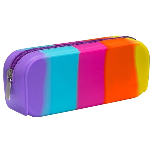 Пенал с разноцветный прозрачный