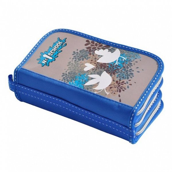 Пенал школьный "бежевый"