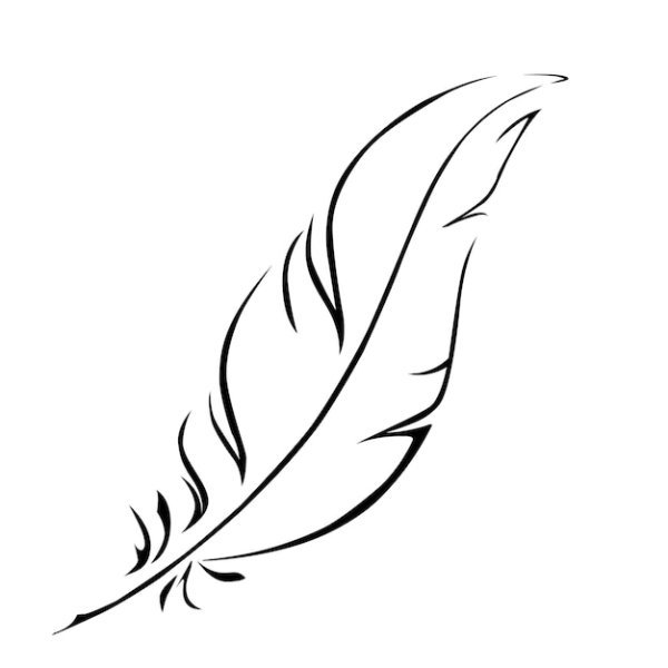 Нарисовать перо