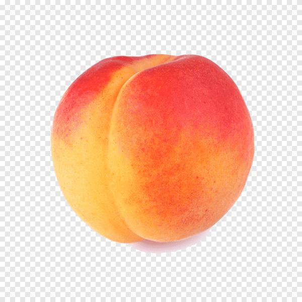 Нектарин на белом фоне