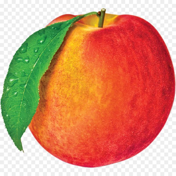 Персик на прозрачном фоне