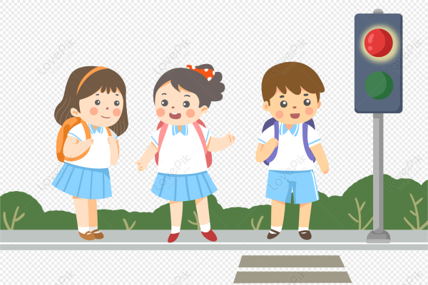 Пешеход на прозрачном фоне