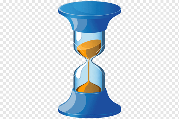 Песочные часы на белом фоне