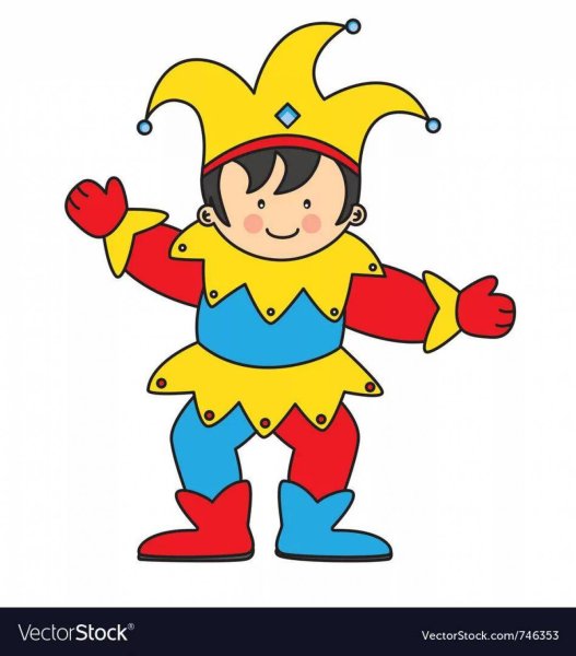 Скоморох рисунок для детей