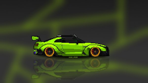 Pixel car Racer Lamborghini