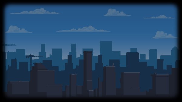 Пиксельный город фон