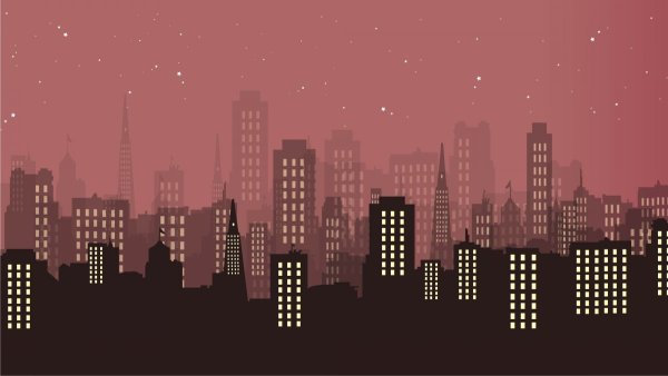 Силуэт города