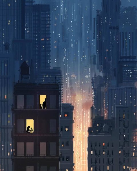 Пиксельный пейзаж