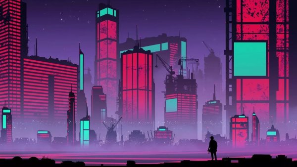 Киберпанк фон