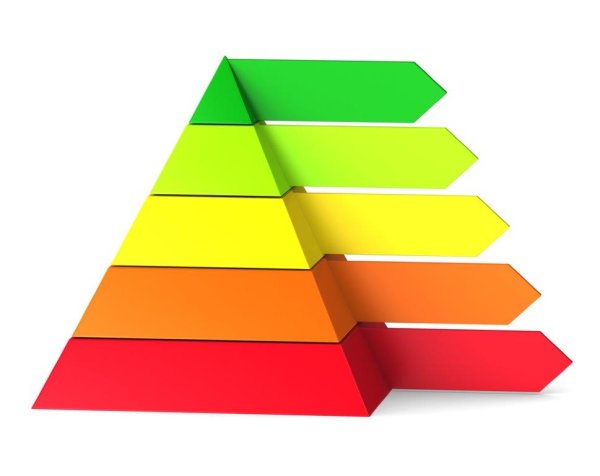 Цветная пирамидка для презентации