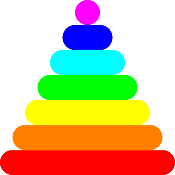 Аппликация пирамидка