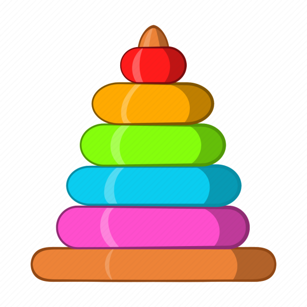 Детская пирамидка вектор