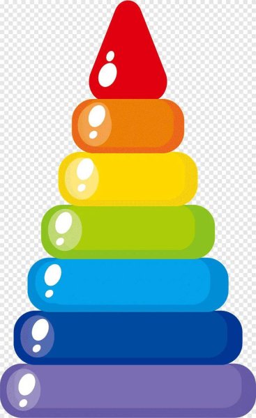 Пирамидка детская мультяшный