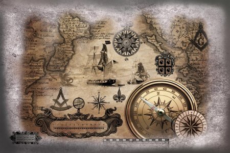 Старинные морские карты