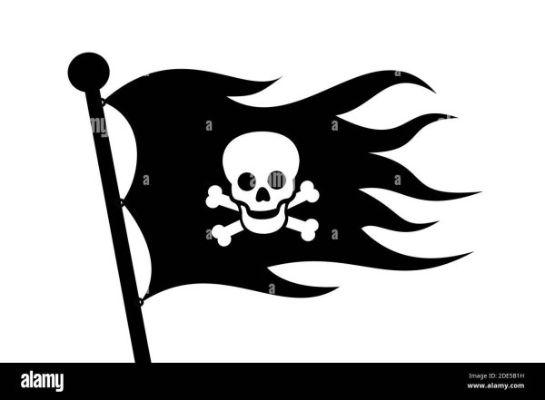 Флаг пиратов вектор