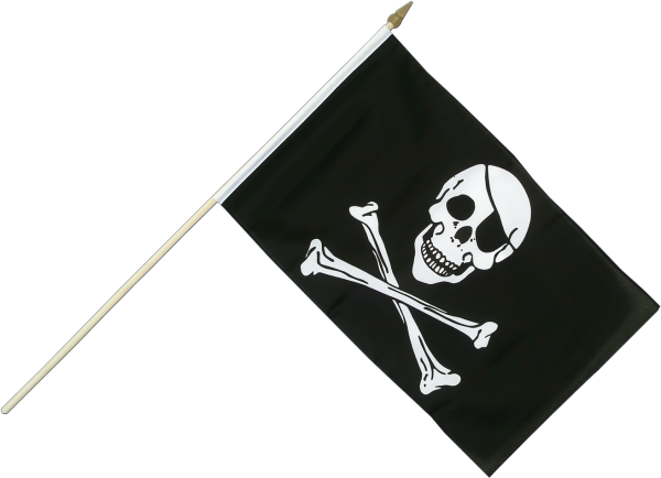 Черные пиратские флажки