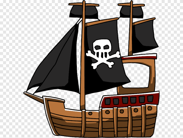 Мультяшные пиратские корабли