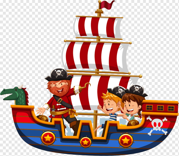 Корабль пиратов для детей