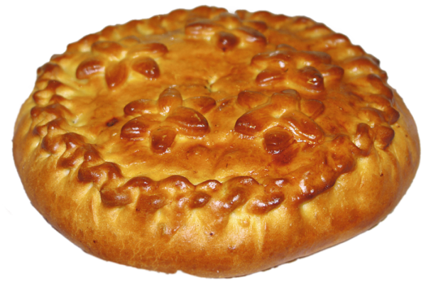 Пирог на белом фоне