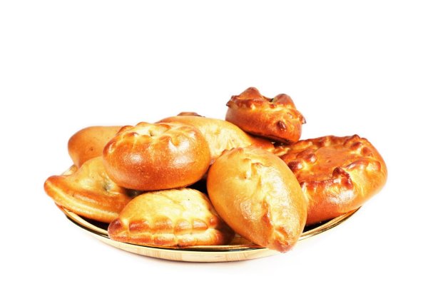 Пирожки на тарелке