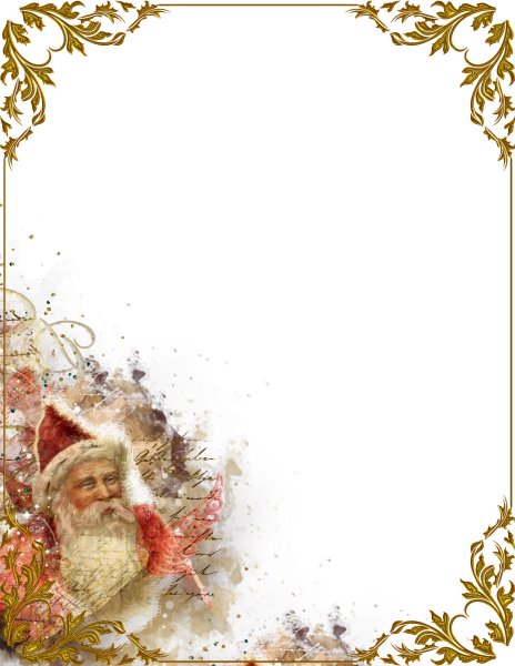 Новогодняя рамка для письма