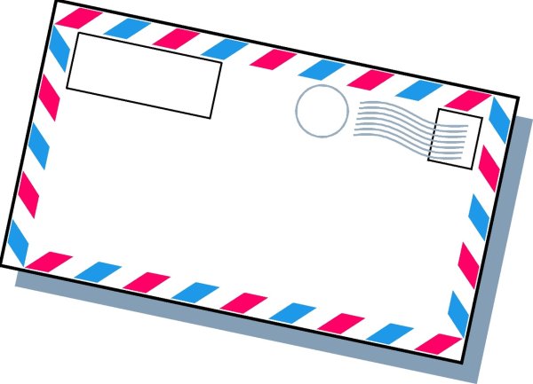 Письмо на прозрачном фоне