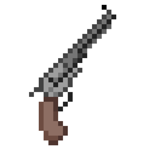 Пиксельный револьвер